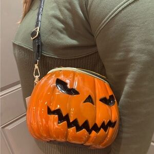 Pumpkin cross body bag